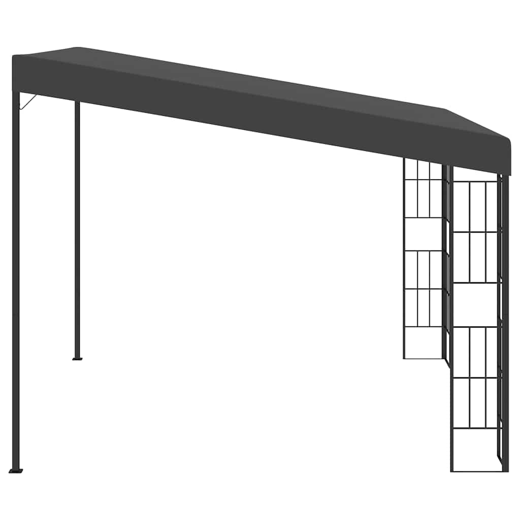 Prie sienos montuojama pavėsinė, antracito, 3x3m, audinys Prie sienos montuojama pavėsinė, antracito, 3x3m, audinys - Image 3