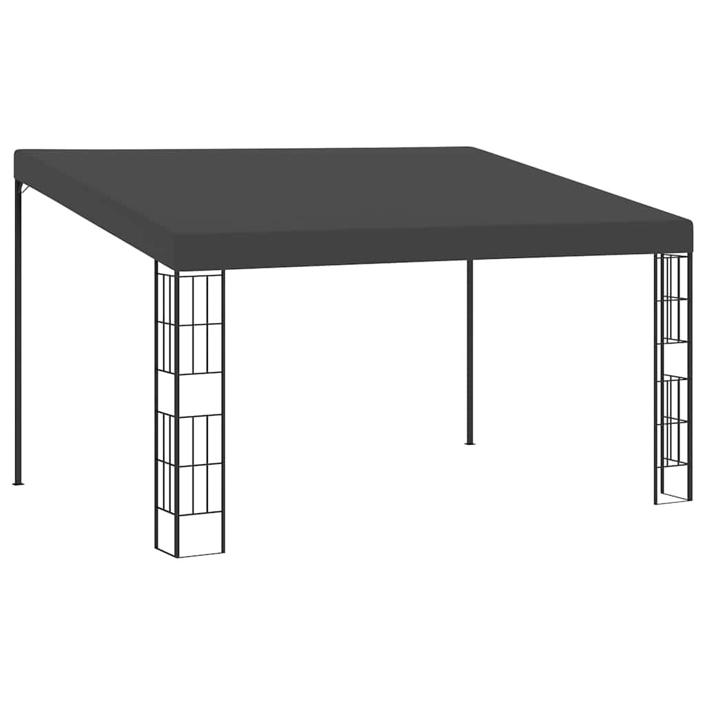 Prie sienos montuojama pavėsinė, antracito, 3x4m, audinys Prie sienos montuojama pavėsinė, antracito, 3x4m, audinys - Image 2