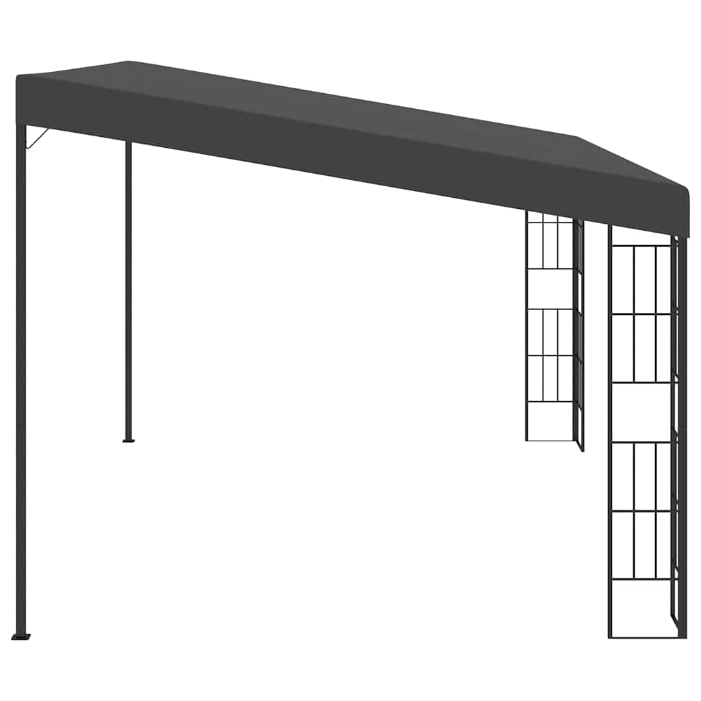 Prie sienos montuojama pavėsinė, antracito, 3x4m, audinys Prie sienos montuojama pavėsinė, antracito, 3x4m, audinys - Image 3
