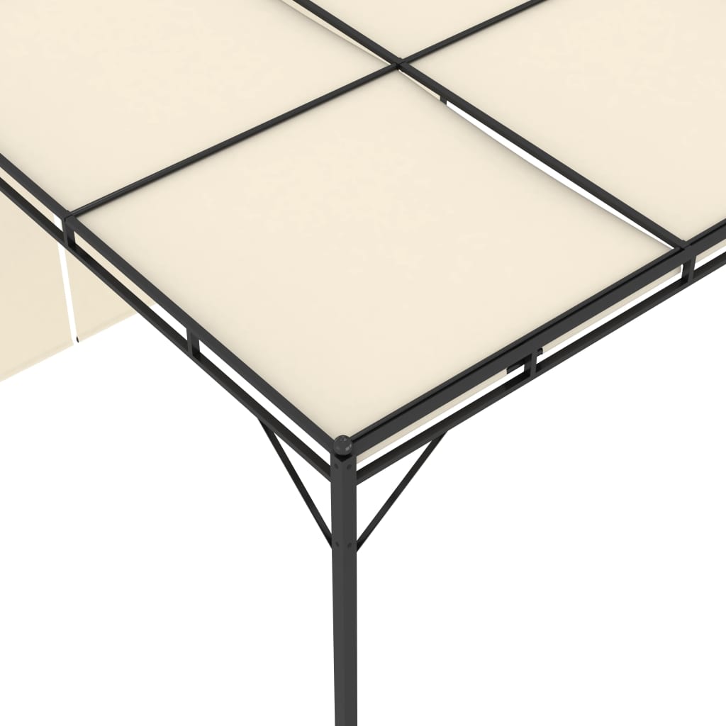 Sodo pavėsinė su šonine užuolaida, kreminės spalvos, 3x3x2,25m Sodo pavėsinė su šonine užuolaida, kreminės spalvos, 3x3x2,25m - Image 7