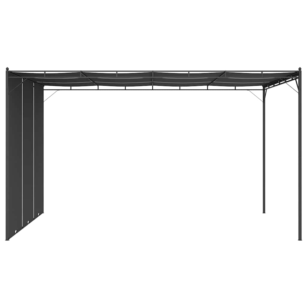 Sodo pavėsinė su šonine užuolaida, antracito spalvos, 4x3x2,25m Sodo pavėsinė su šonine užuolaida, antracito spalvos, 4x3x2,25m - Image 3
