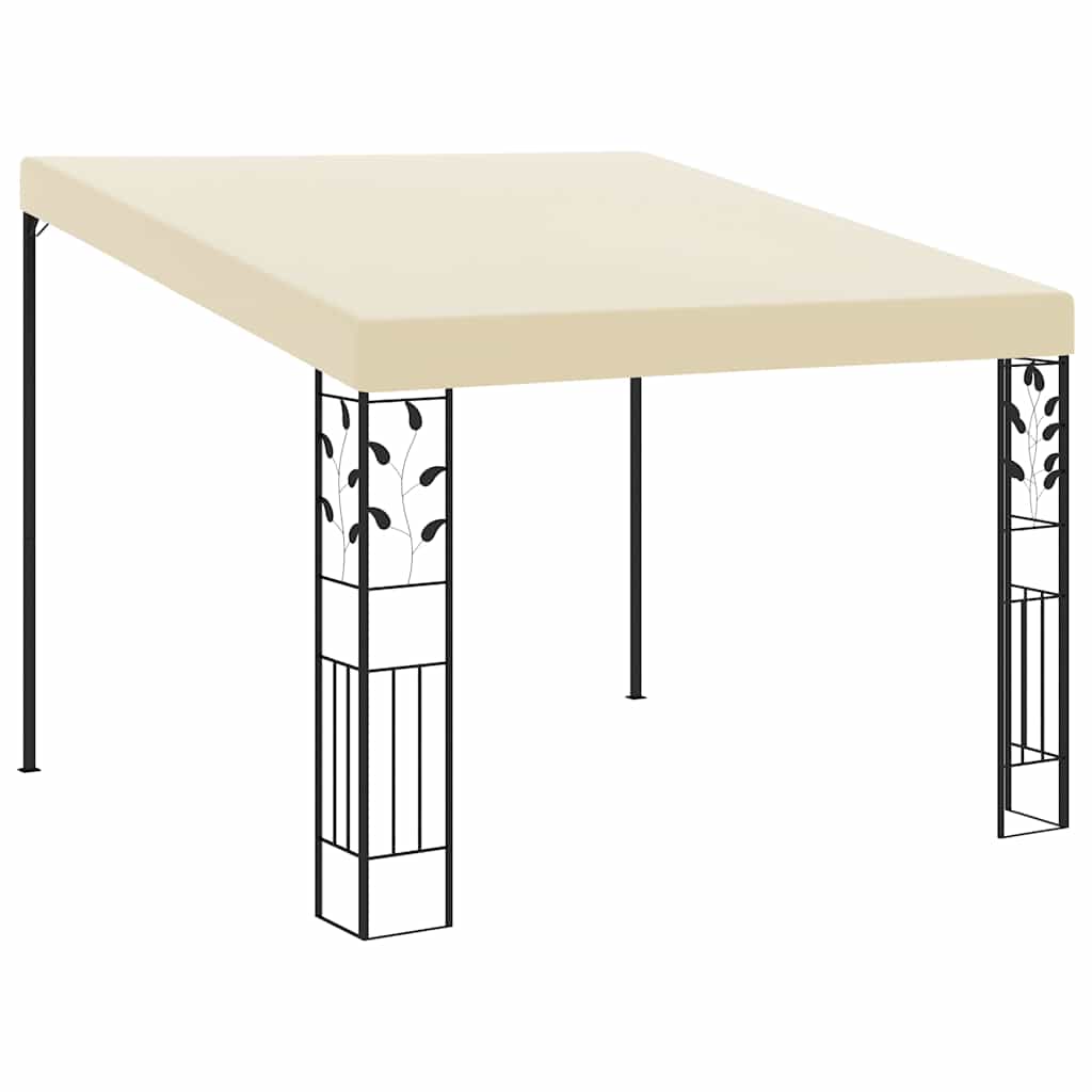 Prie sienos montuojama pavėsinė, kreminės spalvos, 3x3x2,5m Prie sienos montuojama pavėsinė, kreminės spalvos, 3x3x2,5m - Image 2