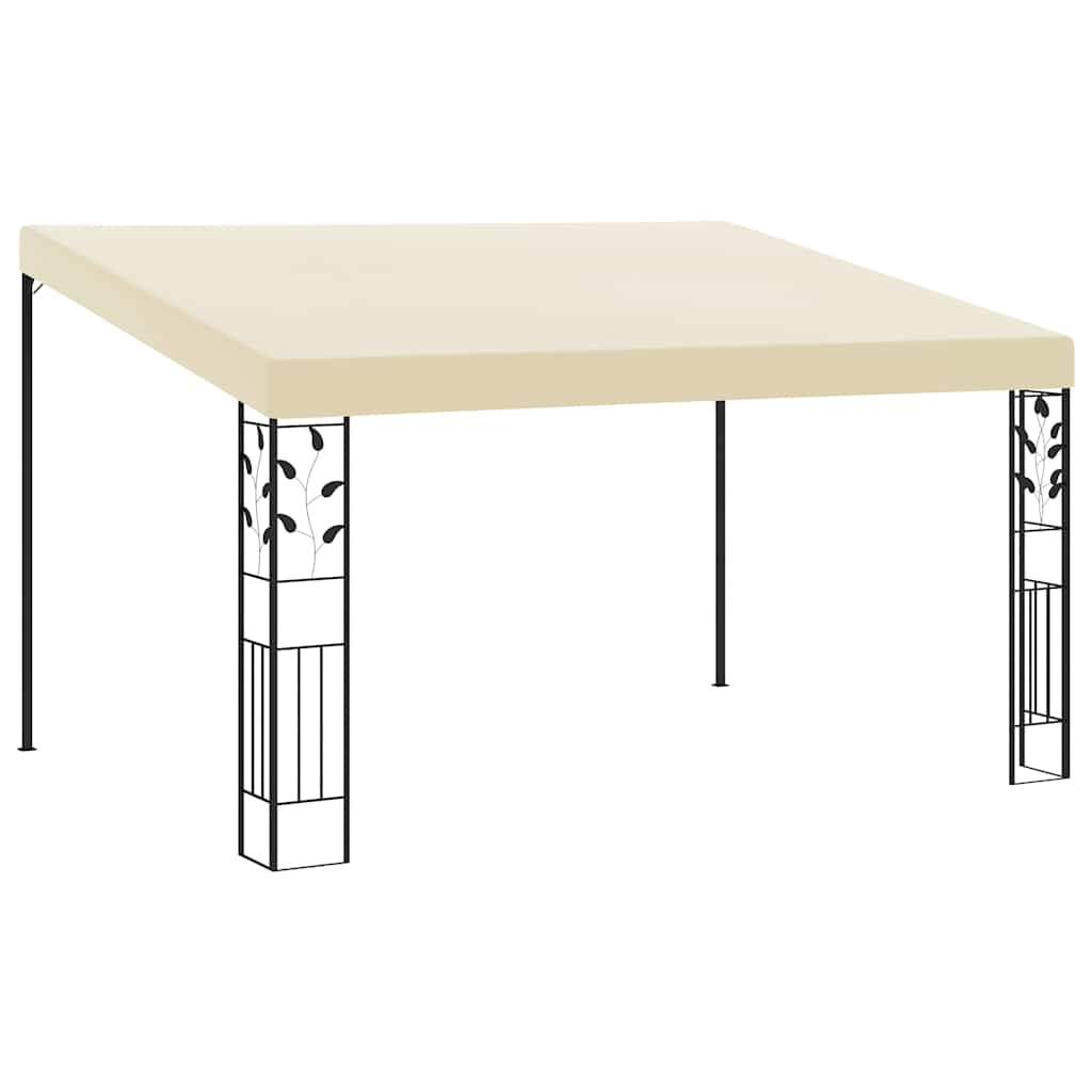 Prie sienos montuojama pavėsinė, kreminės spalvos, 4x3x2,5m Prie sienos montuojama pavėsinė, kreminės spalvos, 4x3x2,5m - Image 2