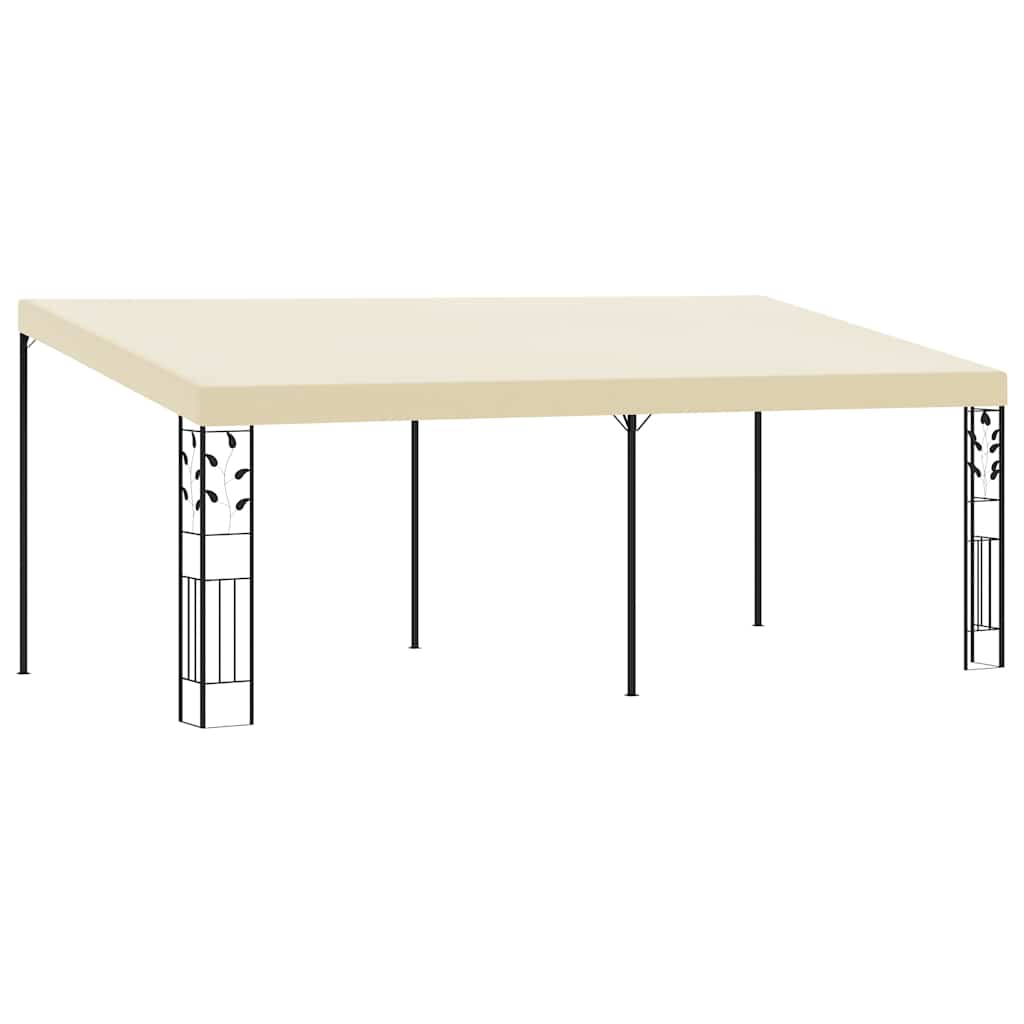 Prie sienos montuojama pavėsinė, kreminės spalvos, 6x3x2,5m Prie sienos montuojama pavėsinė, kreminės spalvos, 6x3x2,5m - Image 2