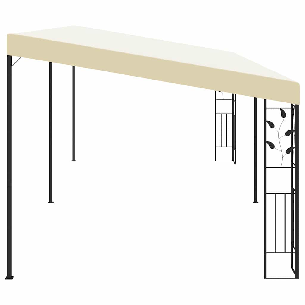Prie sienos montuojama pavėsinė, kreminės spalvos, 6x3x2,5m Prie sienos montuojama pavėsinė, kreminės spalvos, 6x3x2,5m - Image 3