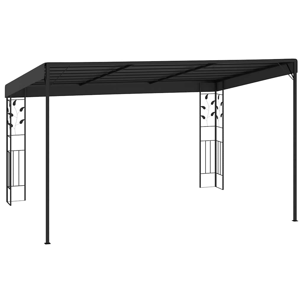 Prie sienos montuojama pavėsinė, antracito, 4x3x2,5m Prie sienos montuojama pavėsinė, antracito, 4x3x2,5m - Image 3
