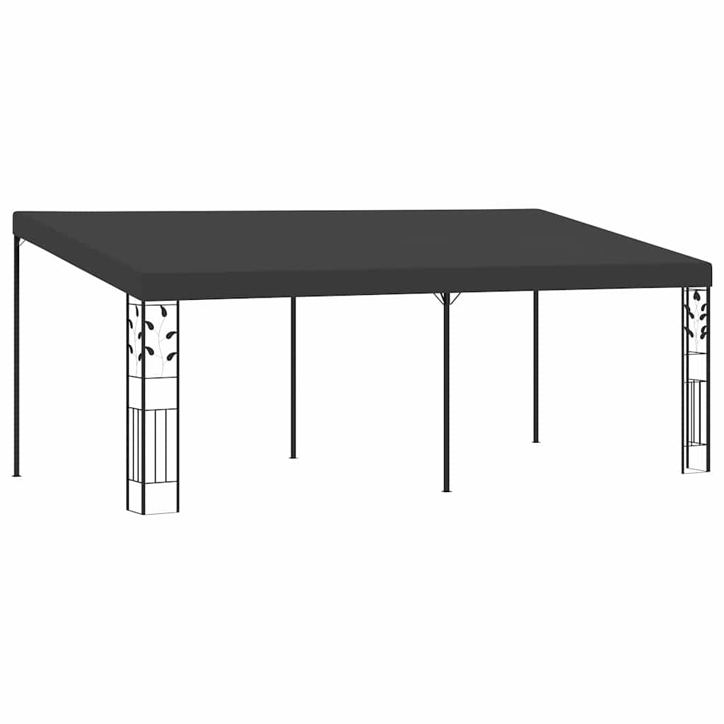 Prie sienos montuojama pavėsinė, antracito, 6x3x2,5m Prie sienos montuojama pavėsinė, antracito, 6x3x2,5m - Image 2