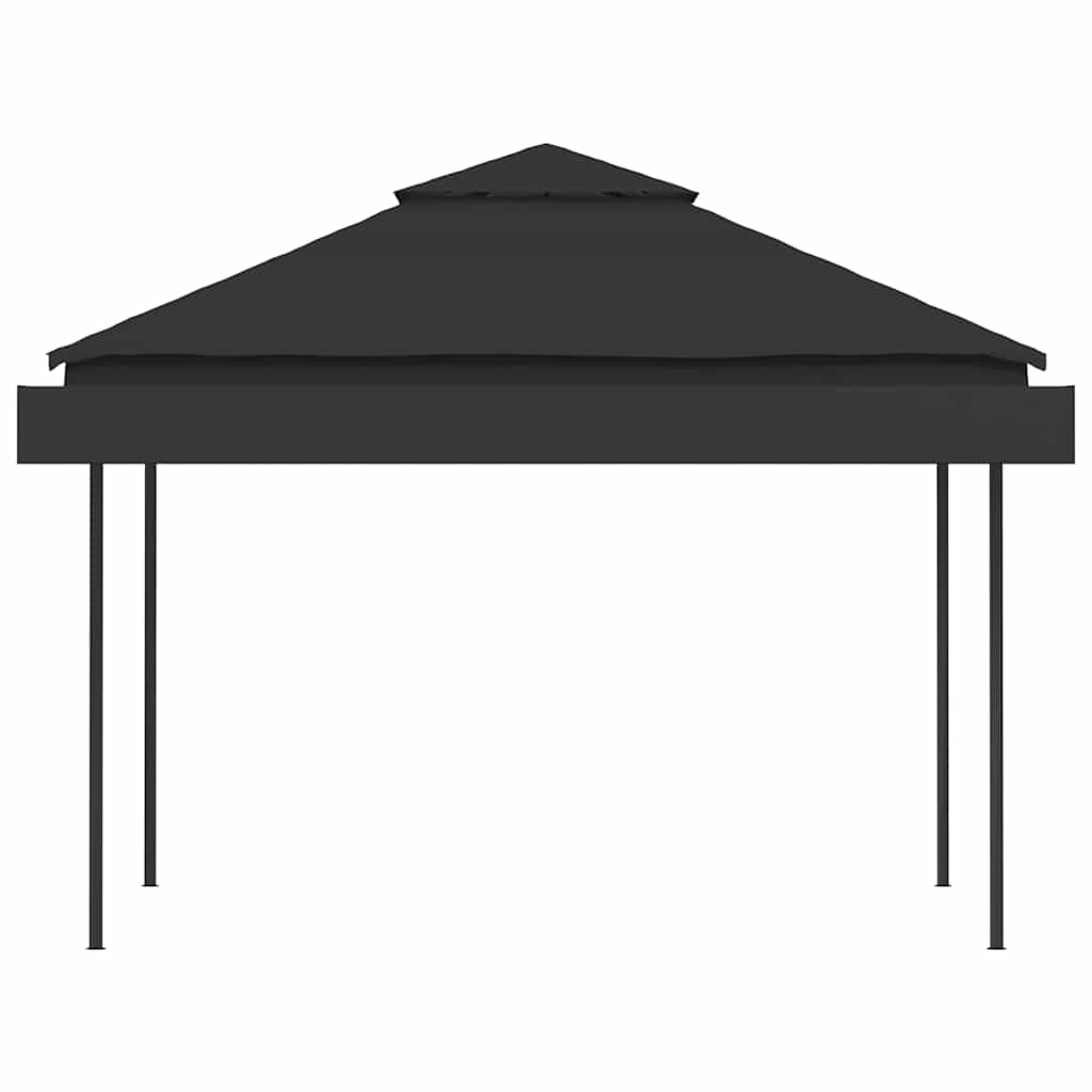 Pavėsinė su dvigubu prailginamu stogu, antracito, 3x3x2,75m Pavėsinė su dvigubu prailginamu stogu, antracito, 3x3x2,75m - Image 5