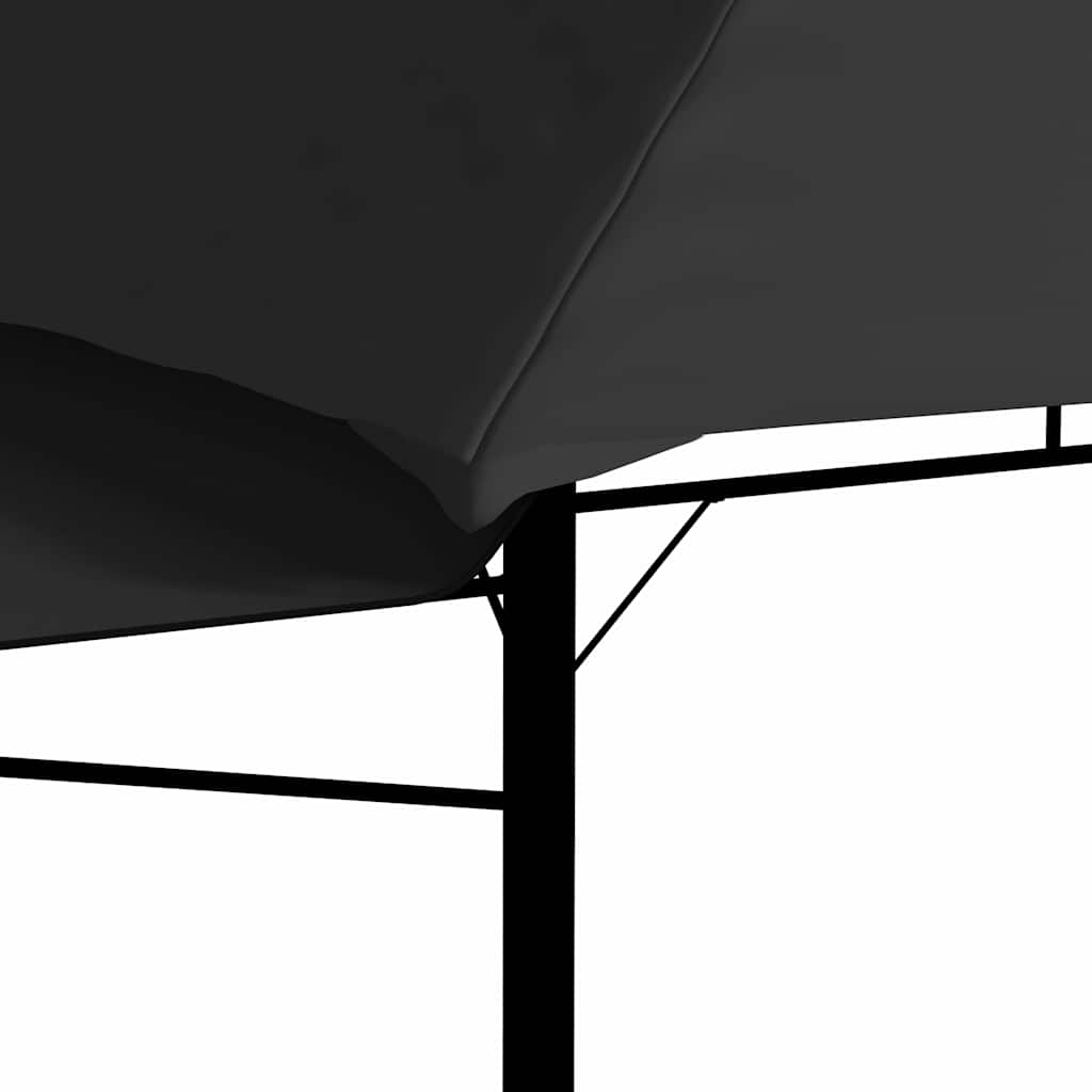 Pavėsinė su dvigubu prailginamu stogu, antracito, 3x3x2,75m Pavėsinė su dvigubu prailginamu stogu, antracito, 3x3x2,75m - Image 9