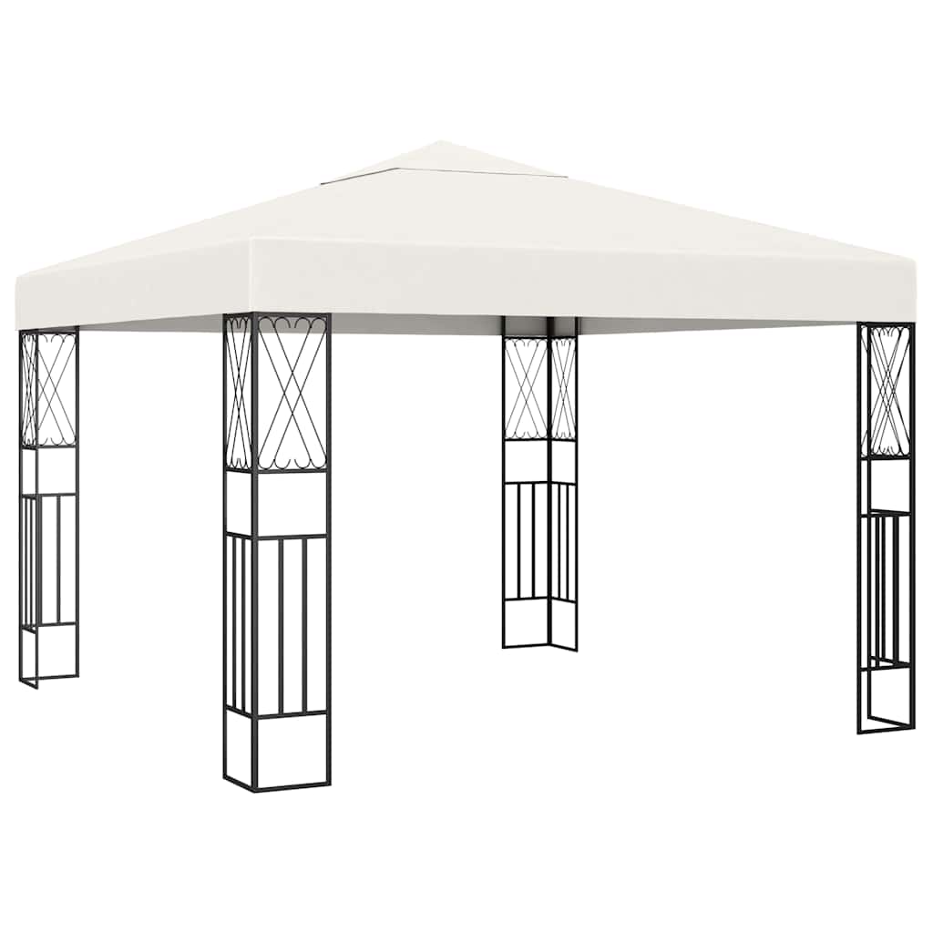 Pavėsinė, kreminės spalvos, 3x3m, audinys Pavėsinė, kreminės spalvos, 3x3m, audinys - Image 2