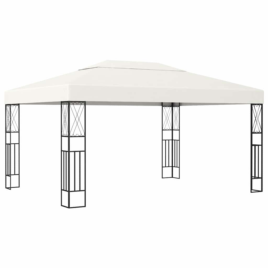 Pavėsinė, kreminės spalvos, 3x4m, audinys Pavėsinė, kreminės spalvos, 3x4m, audinys - Image 2
