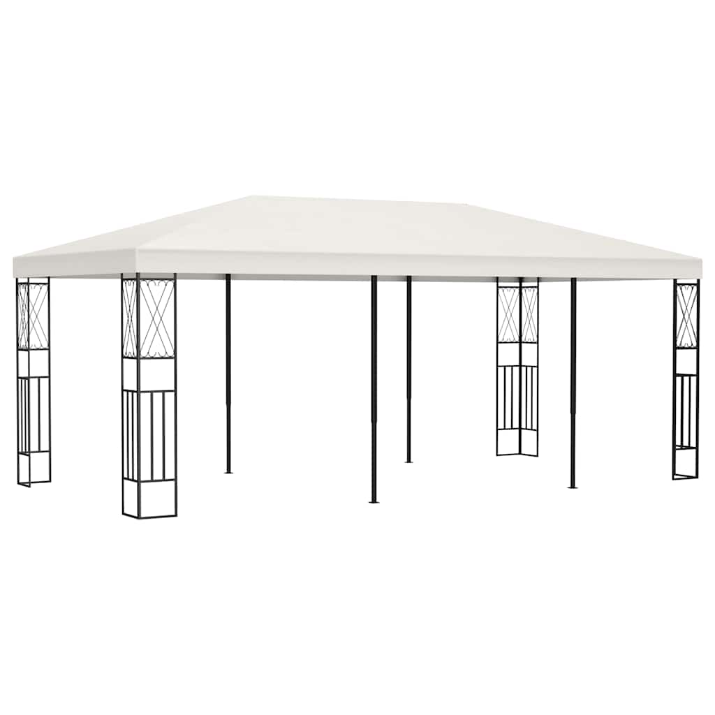 Pavėsinė, kreminės spalvos, 3x6m, audinys Pavėsinė, kreminės spalvos, 3x6m, audinys - Image 2