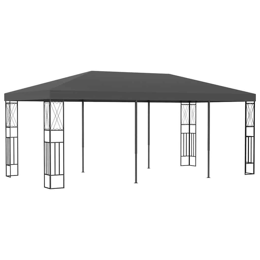 Pavėsinė, antracito spalvos, 3x6m, audinys Pavėsinė, antracito spalvos, 3x6m, audinys - Image 2