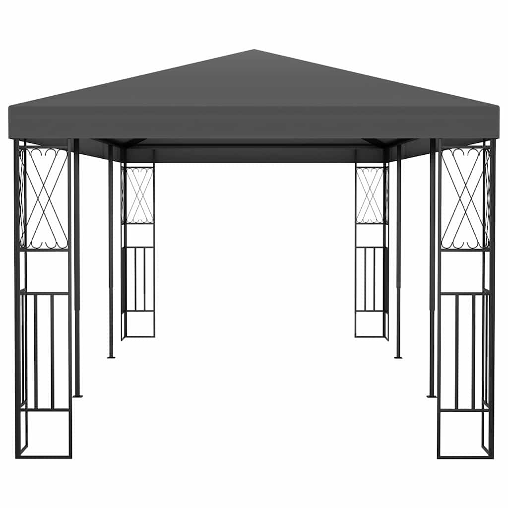 Pavėsinė, antracito spalvos, 3x6m, audinys Pavėsinė, antracito spalvos, 3x6m, audinys - Image 3