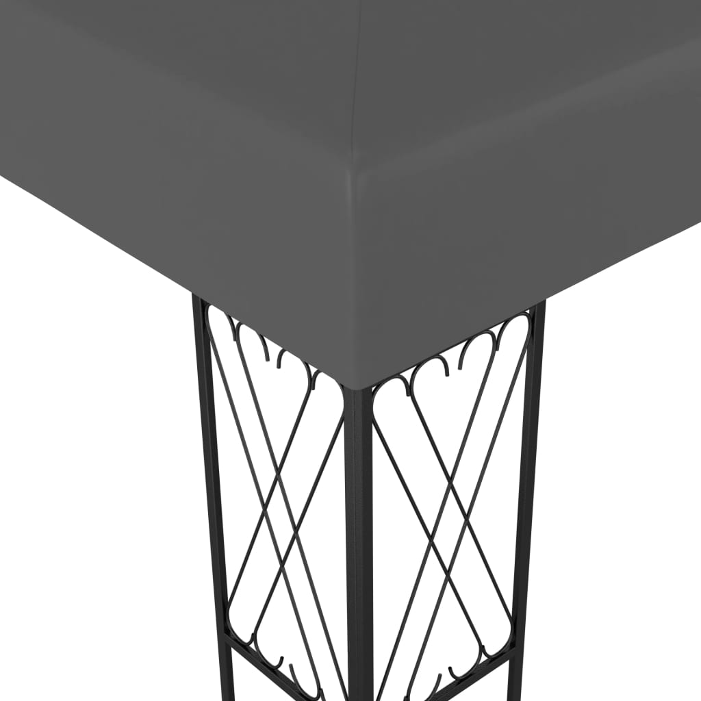 Pavėsinė, antracito spalvos, 3x6m, audinys Pavėsinė, antracito spalvos, 3x6m, audinys - Image 4