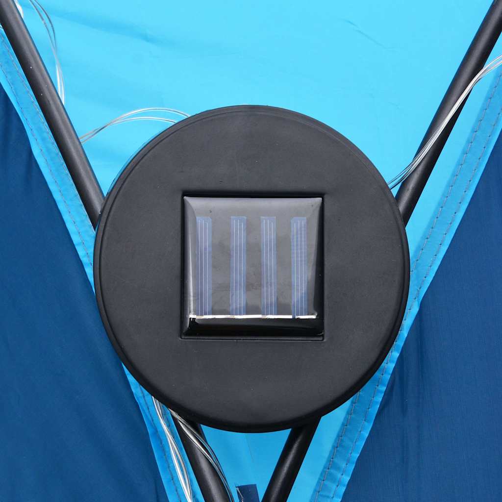 Proginė palapinė su LED ir 4 sienomis, mėlyna, 3,6×3,6×2,3m Proginė palapinė su LED ir 4 sienomis, mėlyna, 3,6x3,6x2,3m - Image 6