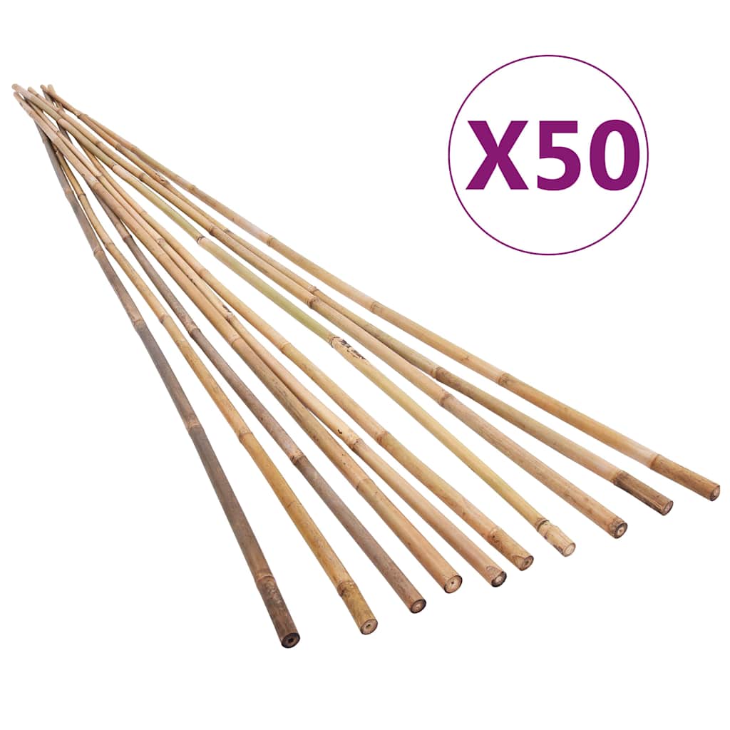 Bambukiniai sodo kuoliukai, 50vnt., 150cm Bambukiniai sodo kuoliukai, 50vnt., 150cm - Image 2