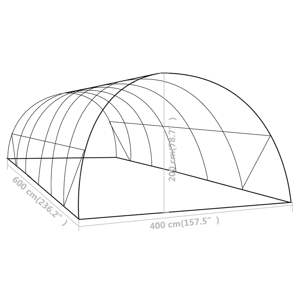 Šiltnamis, 6x4x2m, 24m² Šiltnamis, 6x4x2m, 24m²