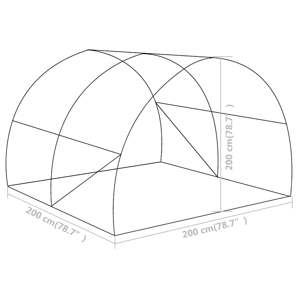 Šiltnamis, 2x2x2m, 4m² Šiltnamis, 2x2x2m, 4m²