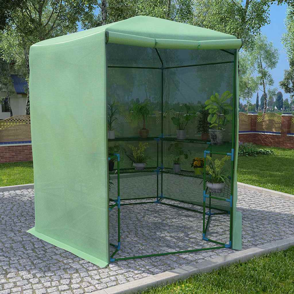 Šiltnamis su lentynomis, 227x223cm, plienas Šiltnamis su lentynomis, 227x223cm, plienas - Image 2