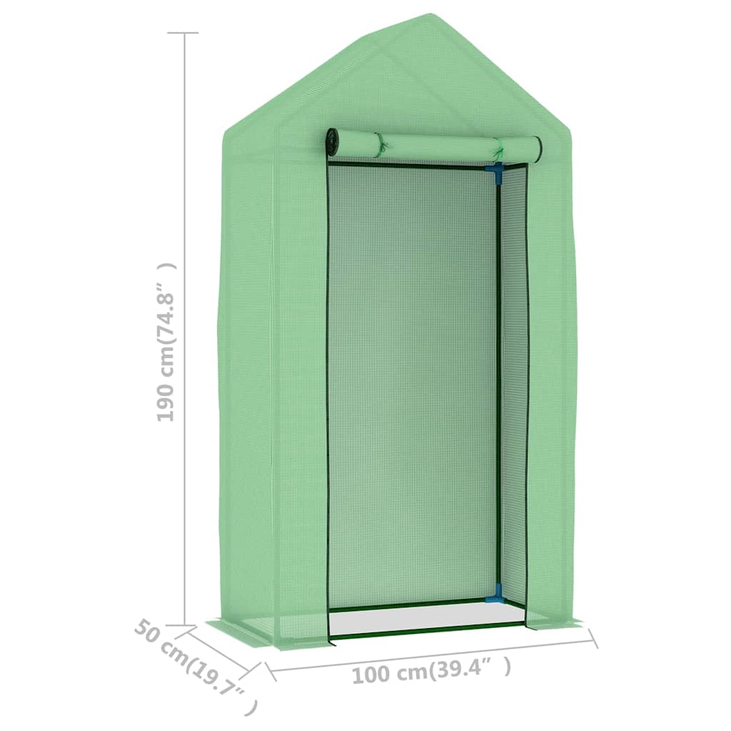 Šiltnamis su plieniniu rėmu, 1×0,5×1,9m, 0,5m² Šiltnamis su plieniniu rėmu, 1x0,5x1,9m, 0,5m² - Image 10