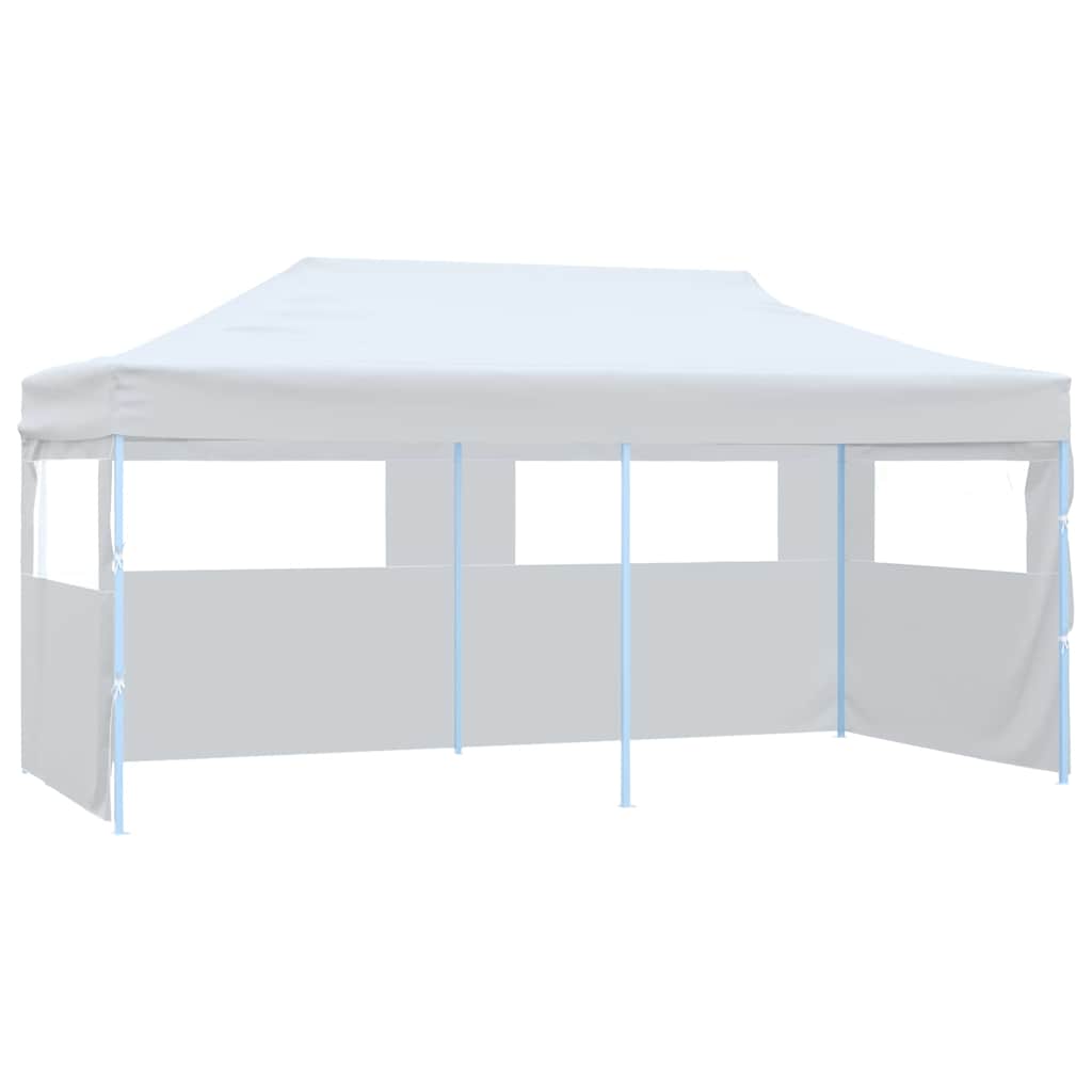 Išskleidžiama palapinė su sienomis, balta, 3x6m, plienas Išskleidžiama palapinė su sienomis, balta, 3x6m, plienas - Image 2