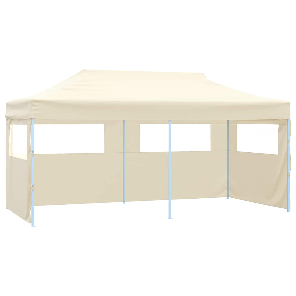 Sulankstoma palapinė su 4 sienomis, kreminė, 3x6m, plienas Sulankstoma palapinė su 4 sienomis, kreminė, 3x6m, plienas - Image 2