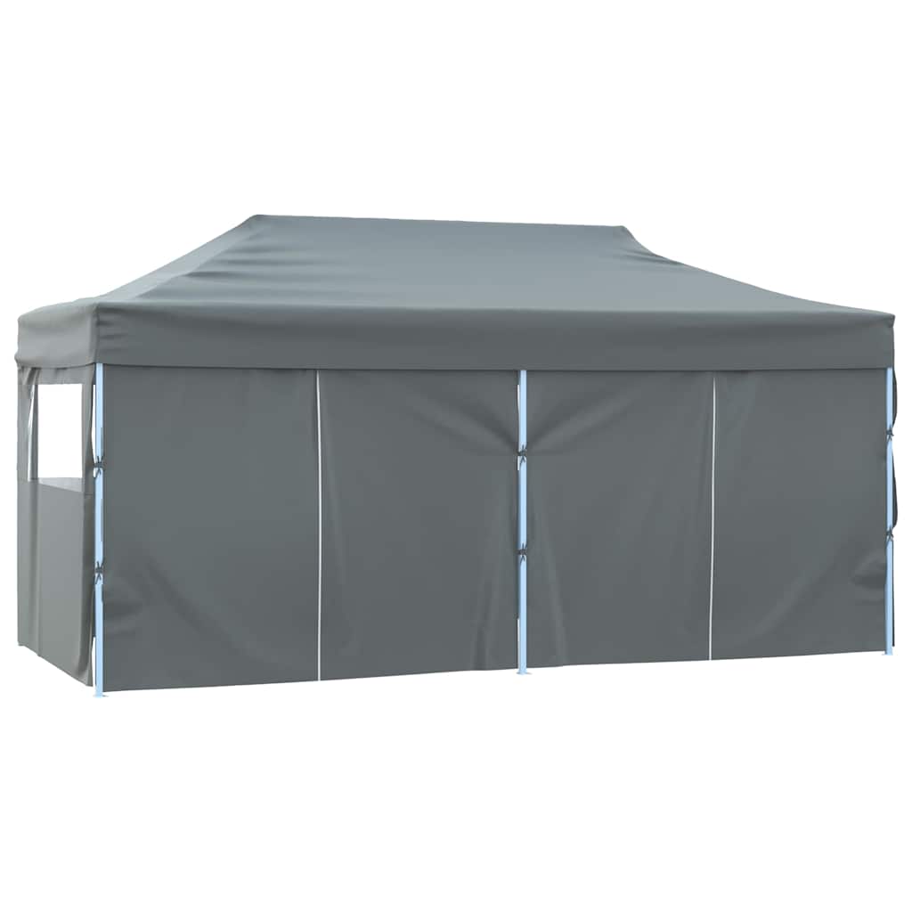 Sulankstoma proginė palapinė, antracito spalvos, 3x6m, plienas Sulankstoma proginė palapinė, antracito spalvos, 3x6m, plienas - Image 4