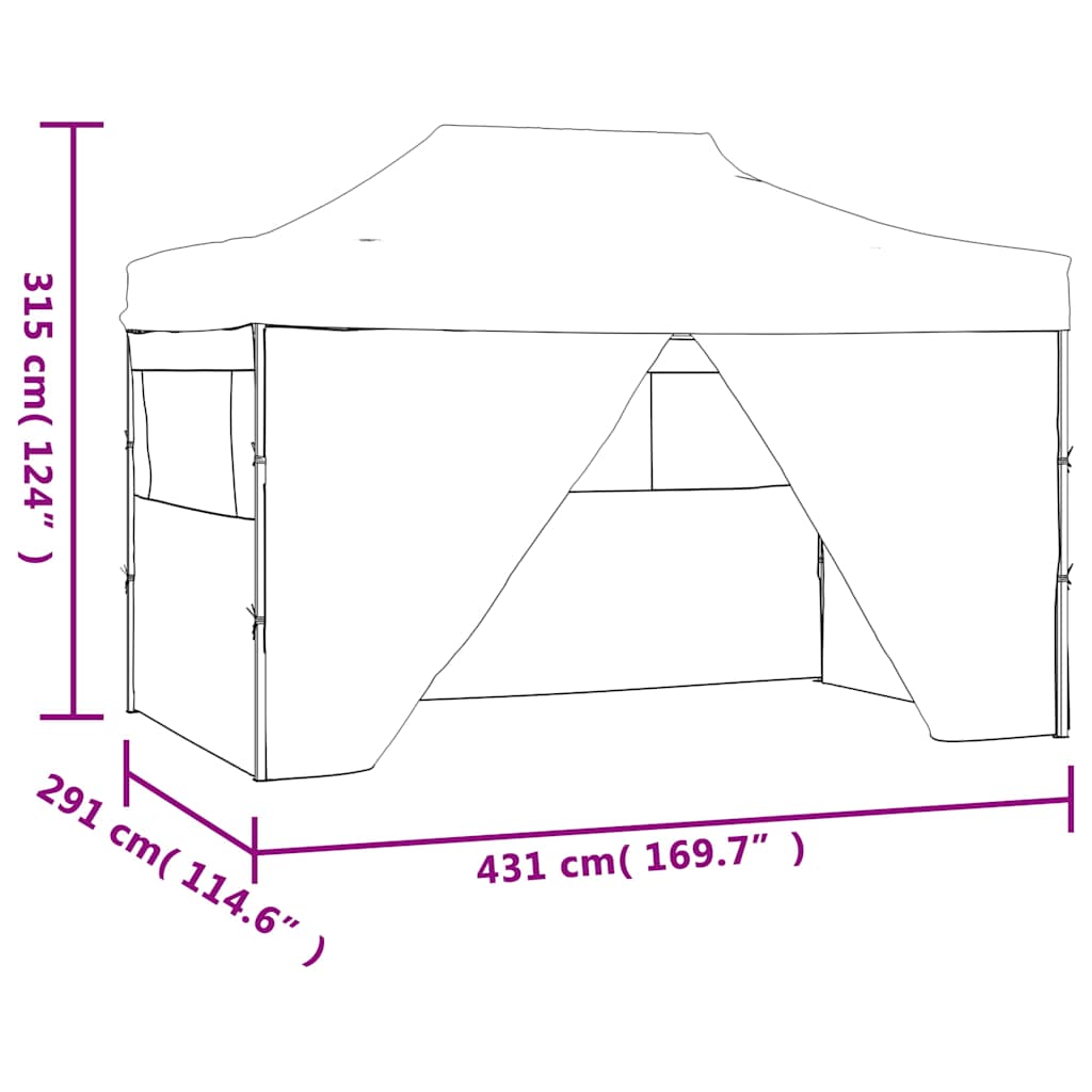 Išskleidžiama proginė palapinė su 4 sienomis, balta, 3×4,5m Išskleidžiama proginė palapinė su 4 sienomis, balta, 3x4,5m