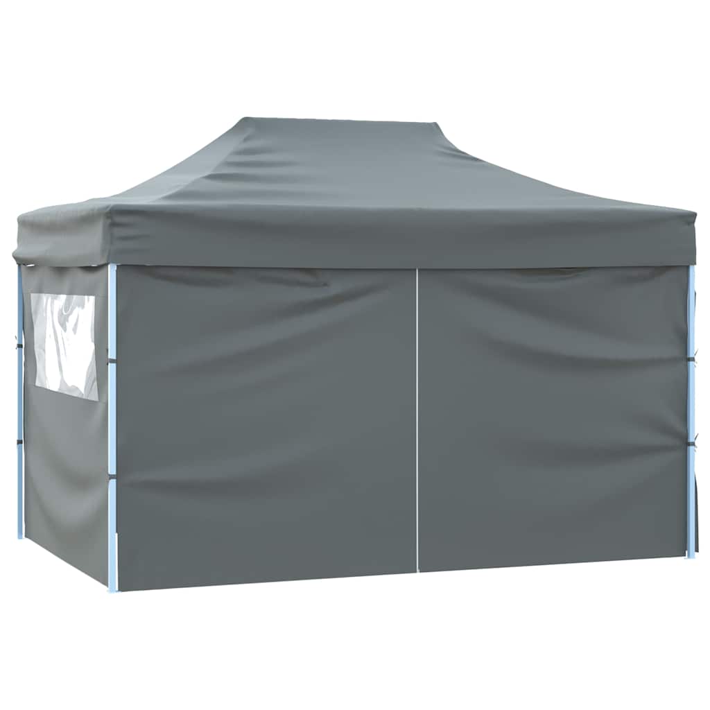 Sulankstoma proginė palapinė, antracito spalvos, 3x4m, plienas Sulankstoma proginė palapinė, antracito spalvos, 3x4m, plienas - Image 4