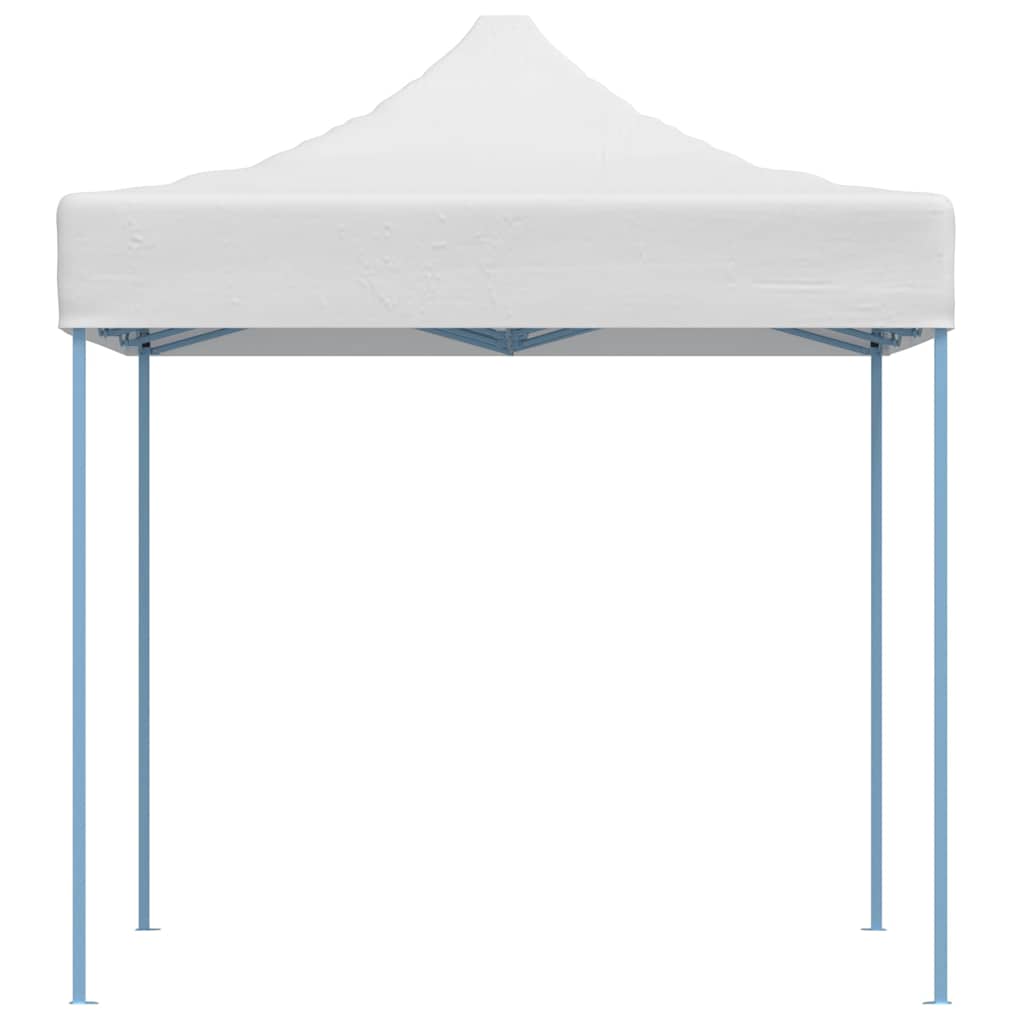 Sulankstoma proginė palapinė, baltos spalvos, 280x410x315 cm, plienas Sulankstoma proginė palapinė, baltos spalvos, 280x410x315 cm, plienas - Image 4