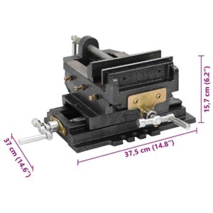 Rankinis kryžminio slydimo gręžtuvas-spaustuvas, 150mm