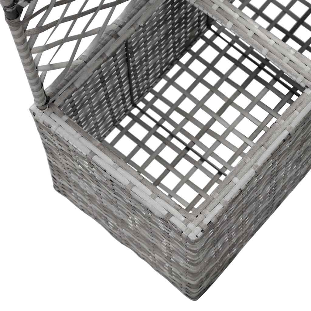 Lovelis su treliažu, 2 vazonais, juodas, 58x30x107cm, aukštas Lovelis su treliažu, 2 vazonais, juodas, 58x30x107cm, aukštas - Image 6