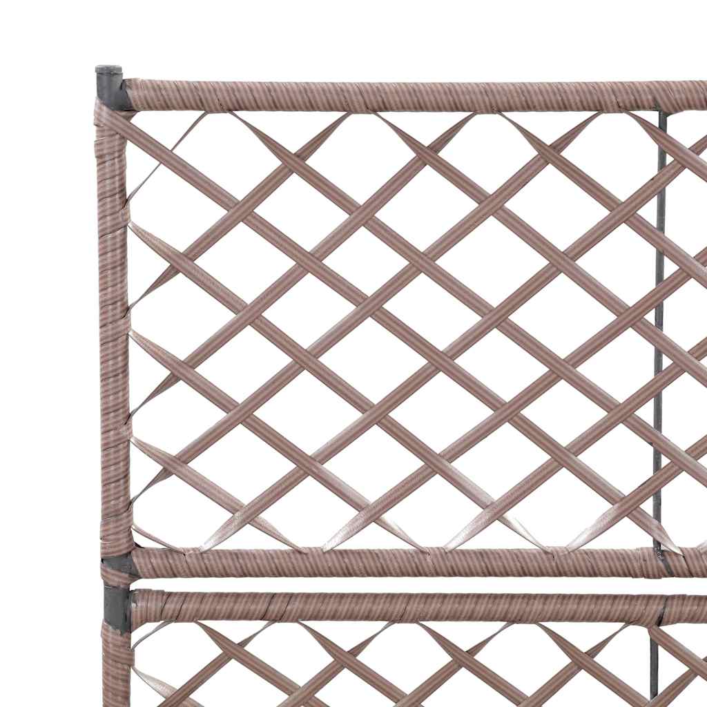 Lovelis su treliažu, 2 vazonai, rudas, 58x30x107cm, aukštas Lovelis su treliažu, 2 vazonai, rudas, 58x30x107cm, aukštas - Image 5