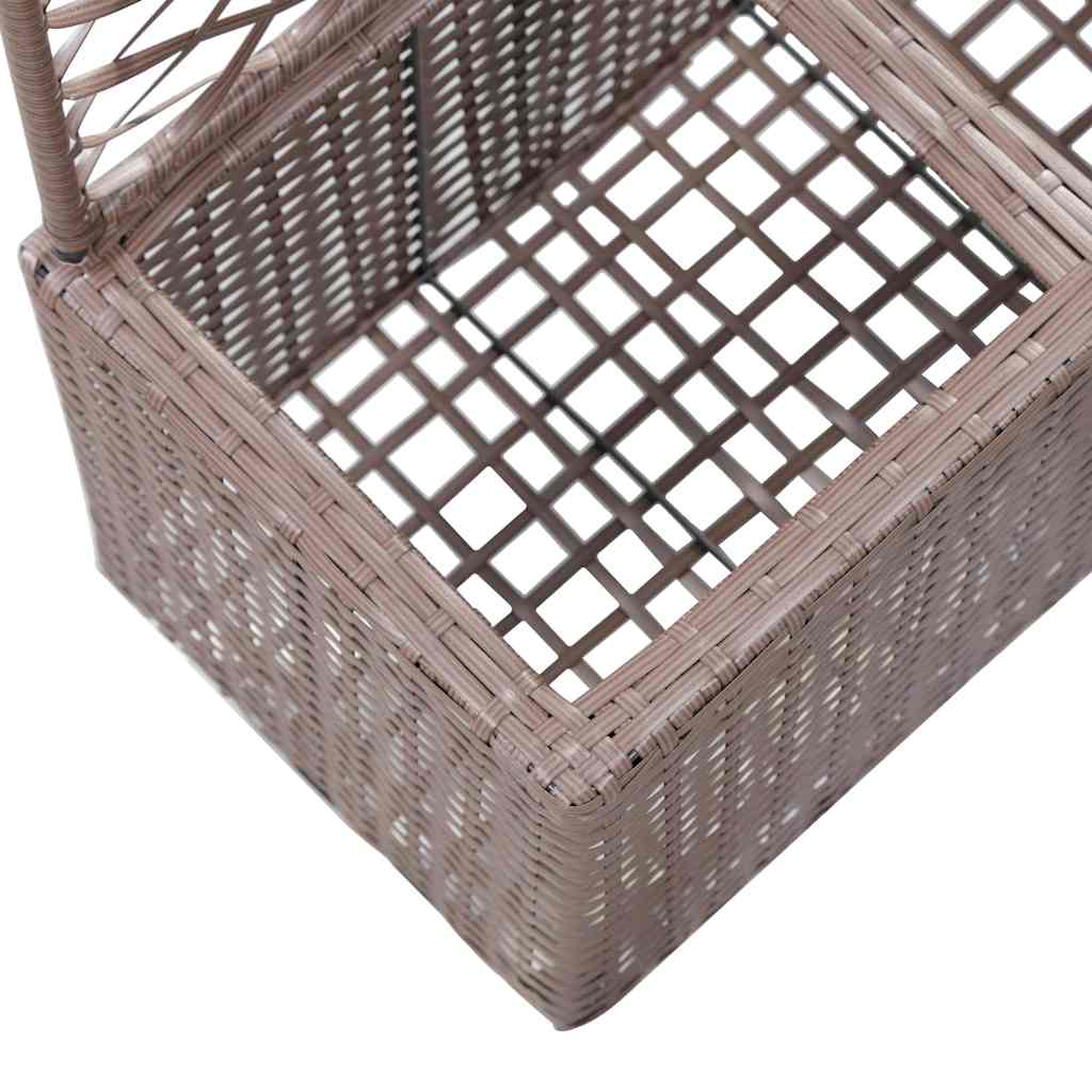 Lovelis su treliažu, 2 vazonai, rudas, 58x30x107cm, aukštas Lovelis su treliažu, 2 vazonai, rudas, 58x30x107cm, aukštas - Image 6