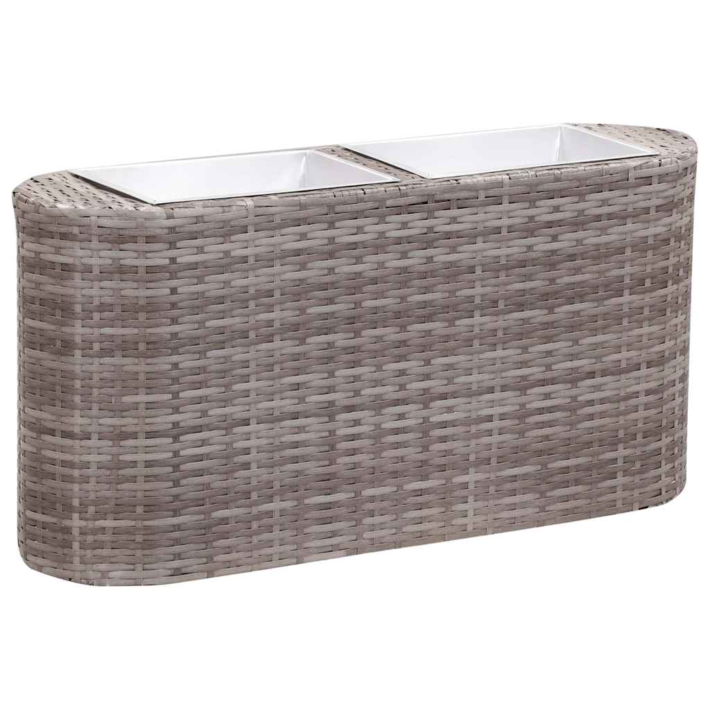 Lovelis, pilkas, 80x25x40cm, poliratanas, aukštas Lovelis, pilkas, 80x25x40cm, poliratanas, aukštas - Image 2