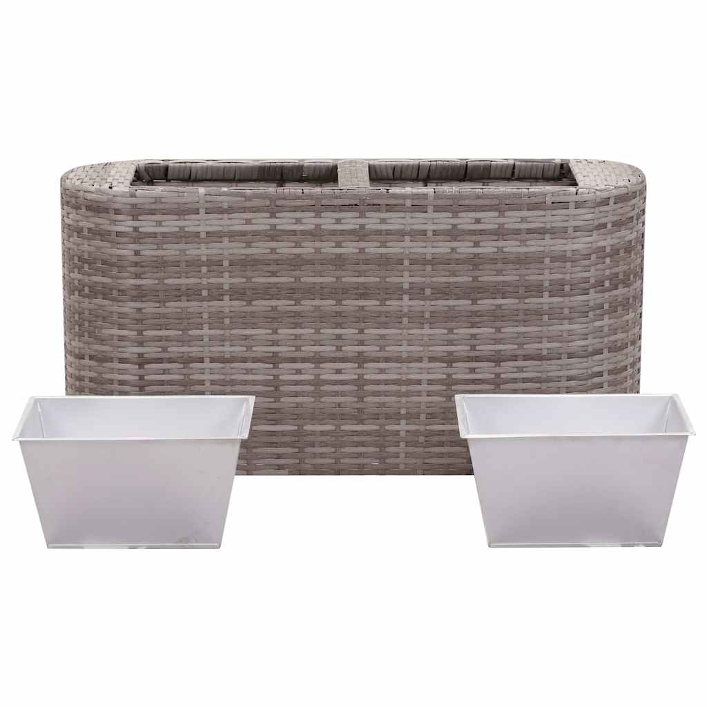 Lovelis, pilkas, 80x25x40cm, poliratanas, aukštas Lovelis, pilkas, 80x25x40cm, poliratanas, aukštas - Image 3