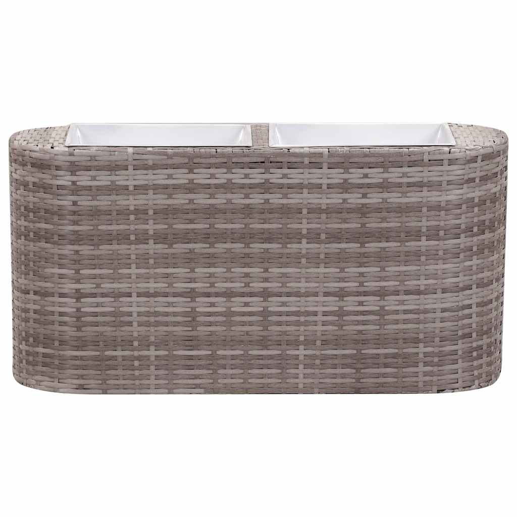 Lovelis, pilkas, 80x25x40cm, poliratanas, aukštas Lovelis, pilkas, 80x25x40cm, poliratanas, aukštas - Image 4