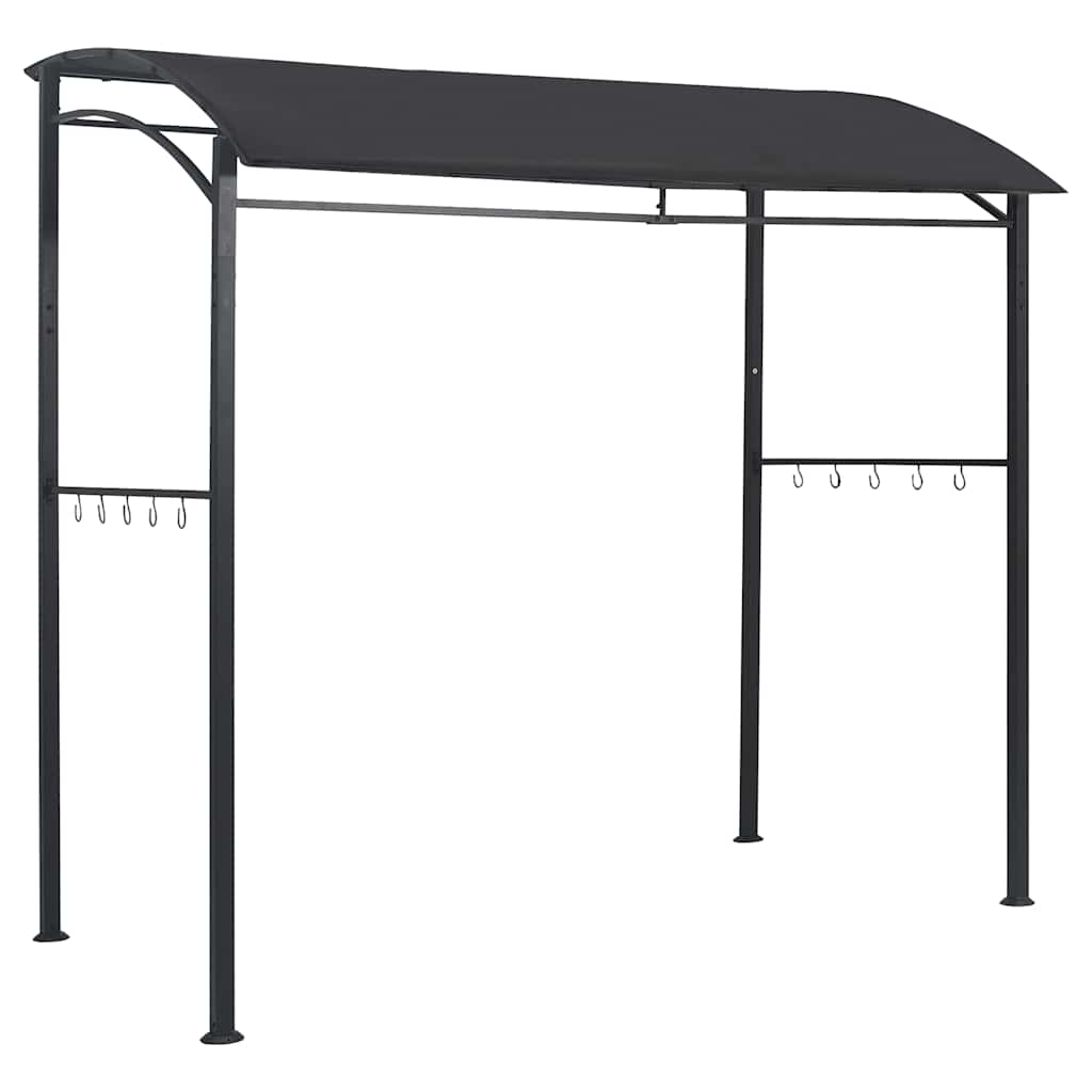 Pavėsinė kepsninei, antracito spalvos, 215x150x220cm, plienas Pavėsinė kepsninei, antracito spalvos, 215x150x220cm, plienas - Image 5
