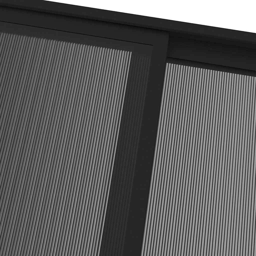 Pavėsinė su stogu, antracito, 4x3x2,5m, aliuminis ir plienas Pavėsinė su stogu, antracito, 4x3x2,5m, aliuminis ir plienas - Image 8