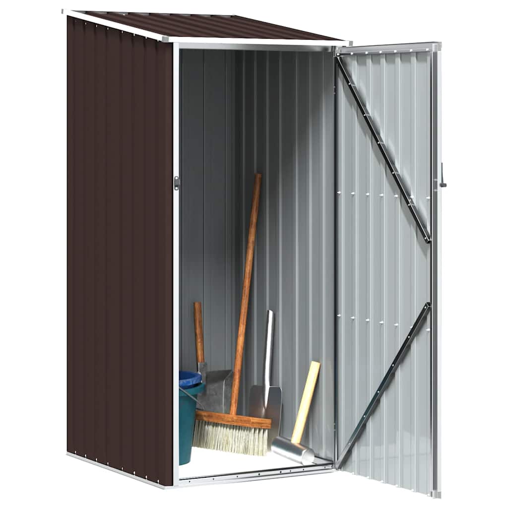 Sodo pašiūrė, ruda, 87x98x159cm, galvanizuotas plienas Sodo pašiūrė, ruda, 87x98x159cm, galvanizuotas plienas - Image 3
