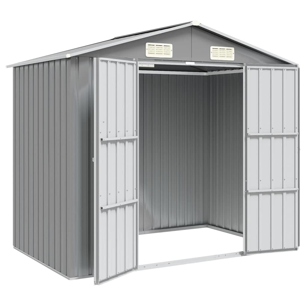 Sodo pašiūrė, pilka, 205x129x183cm, galvanizuotas plienas Sodo pašiūrė, pilka, 205x129x183cm, galvanizuotas plienas - Image 3