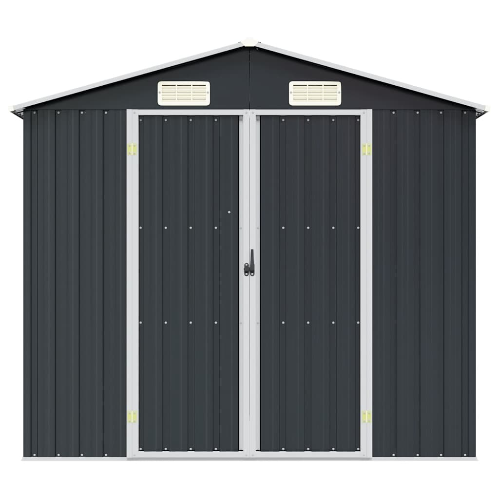 Sodo pašiūrė, antracito, 205x129x183cm, galvanizuotas plienas Sodo pašiūrė, antracito, 205x129x183cm, galvanizuotas plienas - Image 4