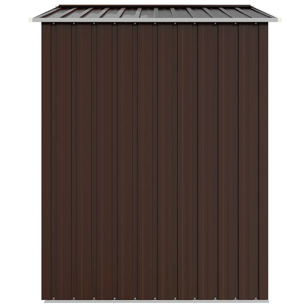 Sodo pašiūrė, ruda, 205x129x183cm, galvanizuotas plienas Sodo pašiūrė, ruda, 205x129x183cm, galvanizuotas plienas - Image 5