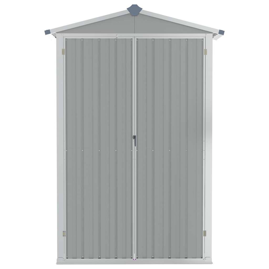 Sodo pašiūrė, pilka, 116x45x175cm, galvanizuotas plienas Sodo pašiūrė, pilka, 116x45x175cm, galvanizuotas plienas - Image 6