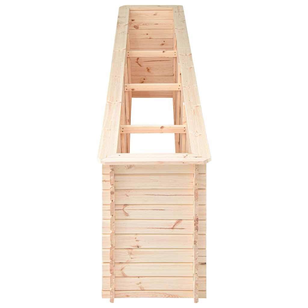 Sodo lovelis, 300x50x80,5cm, pušies mediena, aukštas Sodo lovelis, 300x50x80,5cm, pušies mediena, aukštas - Image 4