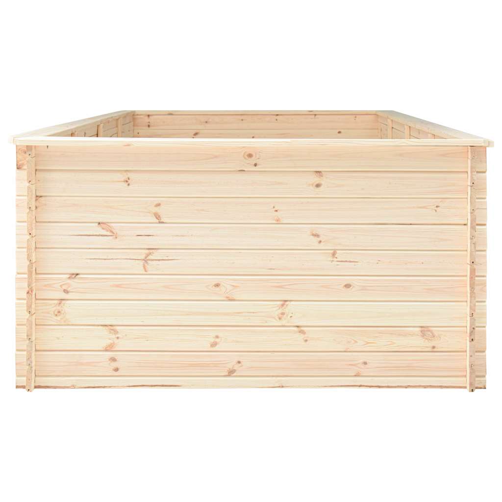 Sodo lovelis, 300x150x80,5cm, pušies mediena, aukštas Sodo lovelis, 300x150x80,5cm, pušies mediena, aukštas - Image 3