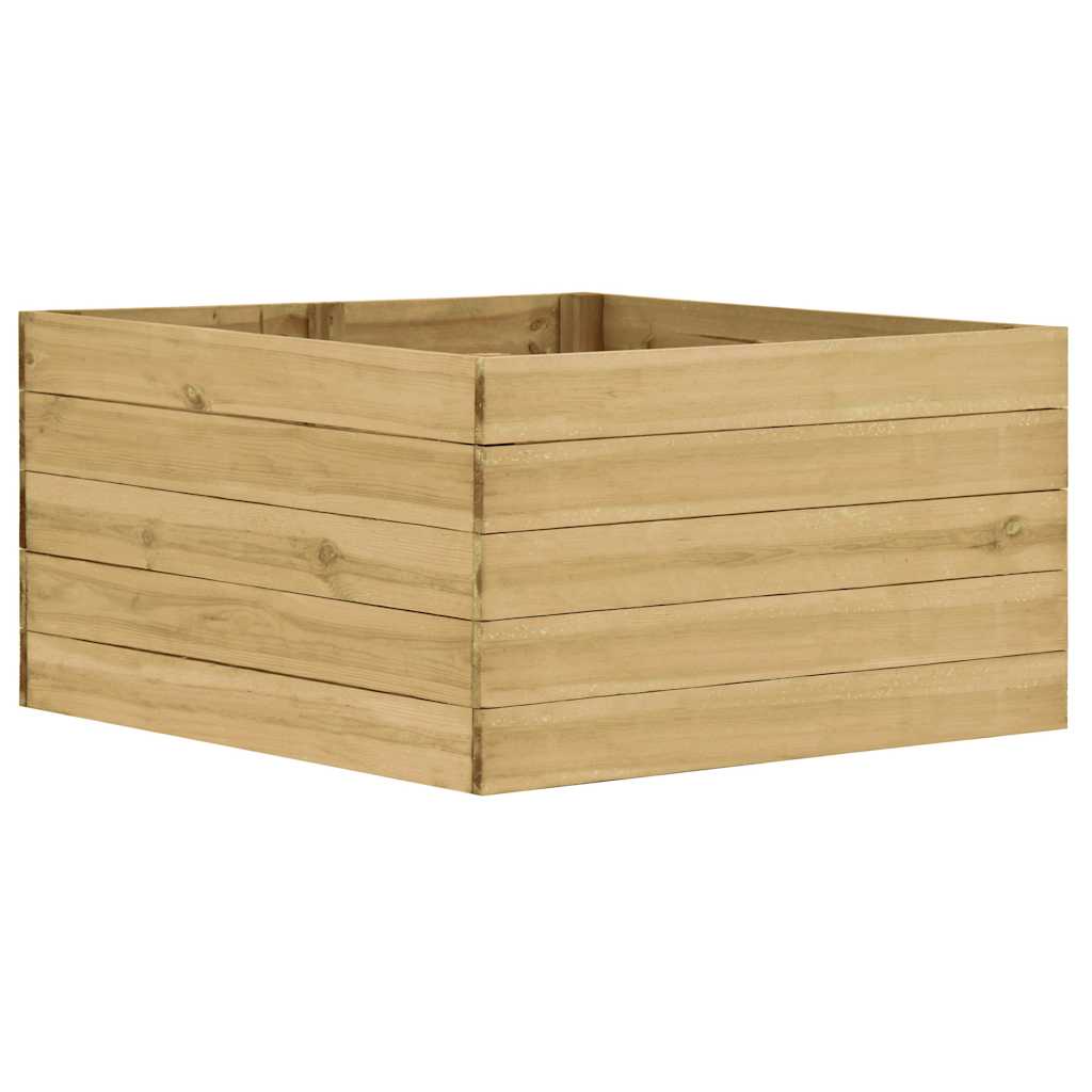 Sodo lovelis, 100x100x54cm, impregnuota pušies mediena, aukštas Sodo lovelis, 100x100x54cm, impregnuota pušies mediena, aukštas - Image 2