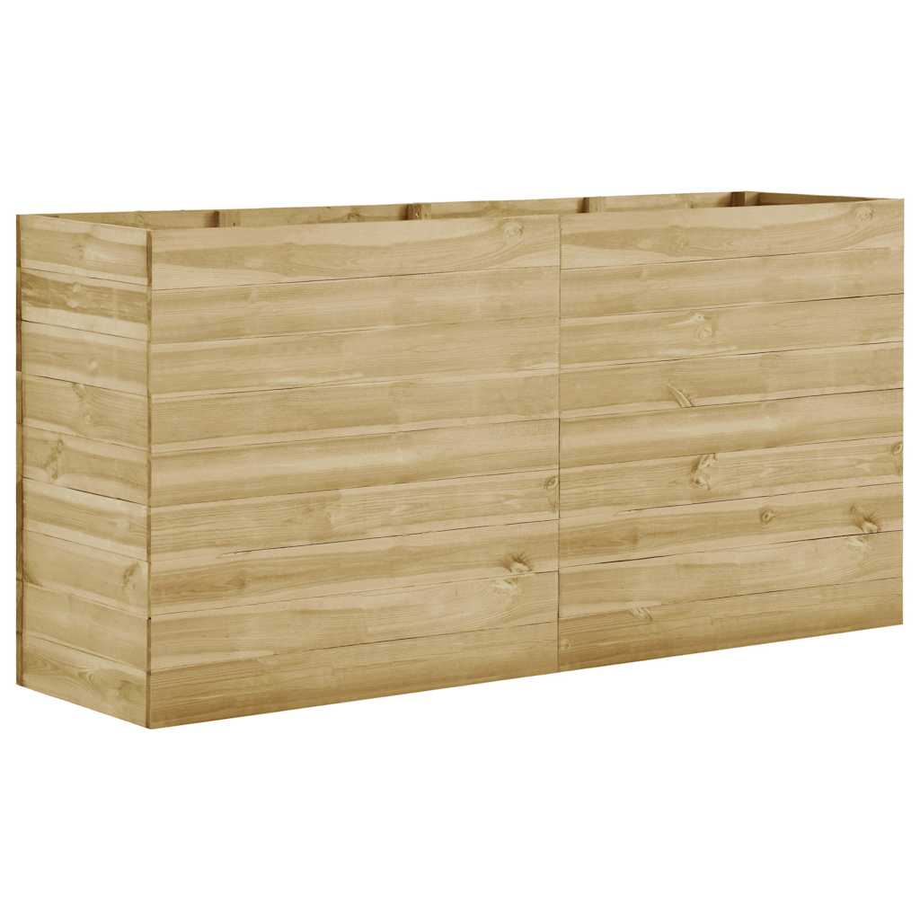 Sodo lovelis, 200x50x97cm, impregnuota pušies mediena, aukštas Sodo lovelis, 200x50x97cm, impregnuota pušies mediena, aukštas - Image 2