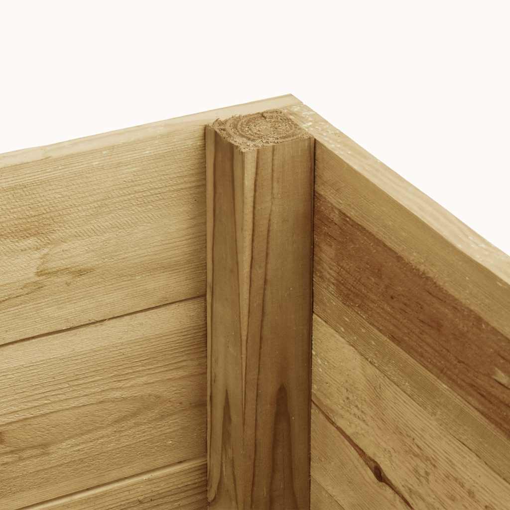 Sodo lovelis, 200x50x97cm, impregnuota pušies mediena, aukštas Sodo lovelis, 200x50x97cm, impregnuota pušies mediena, aukštas - Image 4